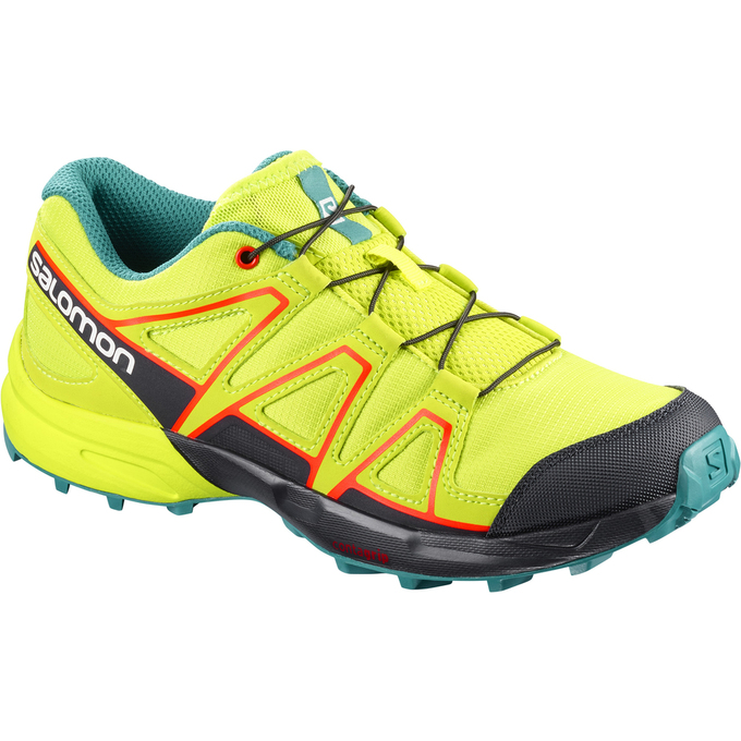 SALOMON SPEEDCROSS J Philippines - Kids' Trail Running Shoes - Yellow/Black | 945120-WHV